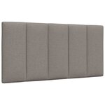 vidaXL Coussin de tête de lit taupe 100 cm tissu