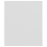 vidaXL Ensemble de meubles de salle de bain Blanc Bois d'ingénierie