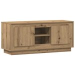 vidaXL Meuble TV Chêne artisanal 102 x 35 x 45 cm Bois d'ingénierie
