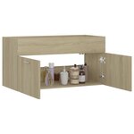 vidaXL Armoire d'évier Chêne sonoma 90x38 5x46 cm Bois d’ingénierie