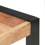 vidaXL Table à manger 160x80x75 cm bois massif