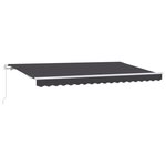 vidaXL Auvent Rétractable Anthracite 400 x 200 cm tissu