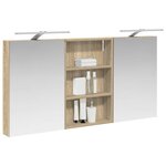 vidaXL Ensemble de Meubles de Salle de Bain 3 Pièces 120 x 10 5 x 60 5 cm