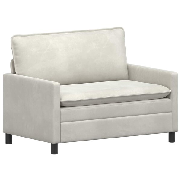 vidaXL Canapé Crème 126 x 81 x 87 5 cm Velours