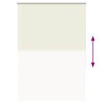 vidaXL Store enrouleur occultant blanc cassé largeur du tissu 100 7 cm