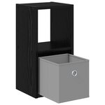 vidaXL Table de chevet 2 Pièces Chêne noir 25 5 x 22 x 49 5 cm