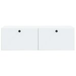 vidaXL Meuble TV mural 98 x 41 x 30 cm Blanc Bois d'ingénierie