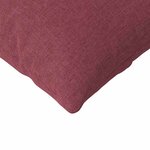vidaXL Coussins de canapé 2 Pièces Bordeaux 120 x 40 cm tissu