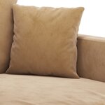 vidaXL Canapé à 3 places Marron 180 cm Velours