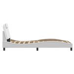 vidaXL Cadre de lit avec LED sans matelas blanc 90x190 cm