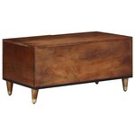 vidaXL Table basse Marron miel 80 x 50 x 40 cm Bois de mangue massif