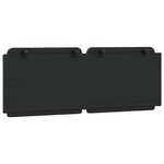 vidaXL Coussin de tête de lit noir 120 cm similicuir
