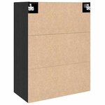 vidaXL Meuble mural Noir 69 5 x 34 x 90 cm Bois d'ingénierie