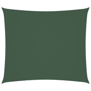 vidaXL Voile de parasol tissu oxford rectangulaire 2x2 5 m vert foncé