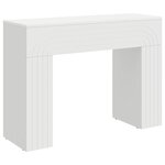 vidaXL Table basse Blanc 102 x 35 x 75 cm Bois d'ingénierie
