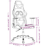 vidaXL Chaise de jeu de massage Noir et rouge Similicuir