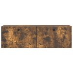 vidaXL Meuble TV mural 98 x 31 x 30 cm Chêne fumé Bois d'ingénierie