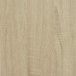 vidaXL Garde-robe avec roues chêne sonoma 102x38x110cm bois ingénierie