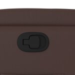 vidaXL Fauteuil inclinable Marron Similicuir