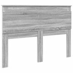 vidaXL Tête de lit Gris Sonoma 150 cm Bois d'ingénierie