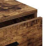 vidaXL Buffet en chêne fumé 40x41x75 cm en bois d'ingénierie