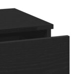 vidaXL Cabinet de chevet 2 Pièces Chêne noir 40 x 35 x 65 cm