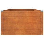 vidaXL Lit surélevé de jardin rouillé 160x80x45 cm acier corten
