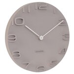 Horloge moderne avec aiguilles chromées on the edge