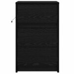 vidaXL Cabinet de chevet Chêne noir 38 x 34 x 61 cm Bois d'ingénierie