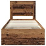 vidaXL Cadre de lit Bois ancien 90 x 200 cm Pin massif