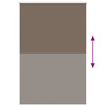 vidaXL Store enrouleur occultant café 145x210cm largeur du tissu
