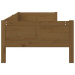 vidaXL Lit de jour Marron miel Bois de pin massif 90x190 cm