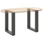 vidaXL Pieds de table basse en U 2 pièces Anthracite 28 x (42-43) cm Acier