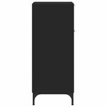 vidaXL Cabinet de salle de bain avec tiroir Noir 39 5 x 36 x 88 cm