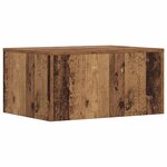 vidaXL Bureau mural Bois Ancien 60 x 45 x 30 cm Bois d'ingénierie