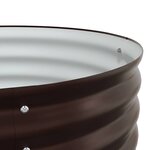 vidaXL Jardinière surélevée Marron 400 x 80 x 44 cm Acier