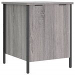 vidaXL Banc de rangement sonoma gris 40x42 5x50 cm bois d'ingénierie