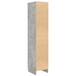 vidaXL Buffet Gris béton MDF finition effet béton Standard Portes