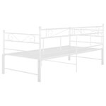 vidaXL Cadre de canapé-lit extensible sans matelas blanc 90x200 cm