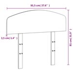 vidaXL Tête de lit blanc 90 cm bois massif de pin