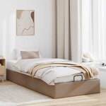 vidaXL Cadre de lit ottoman sans matelas cappuccino 90x200 cm