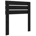 vidaXL Tête de lit Chêne noir 90 cm Bois d'ingénierie