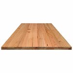 vidaXL Dessus de bureau marron clair bois chêne massif rectangulaire