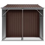 vidaXL Abri de jardin marron 277x192 5x179 cm acier galvanisé