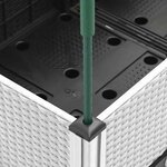 vidaXL Jardinière avec treillis blanc 160x120x142 5 cm PP