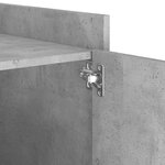 vidaXL Table de chevet gris béton 45x50x50 cm bois d’ingénierie