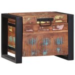 vidaXL Coffres de rangement 40x30x30cm Bois massif de récup'et métal