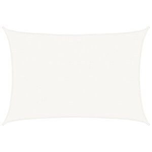vidaXL Voile d'ombrage PEHD Rectangulaire 4 x 6 m Blanc