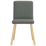 vidaXL Chaises à manger lot de 6 gris foncé tissu