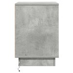 vidaXL Cabinet de chevet avec 2 Pièces Gris béton 39 x 34.5 x 50 cm